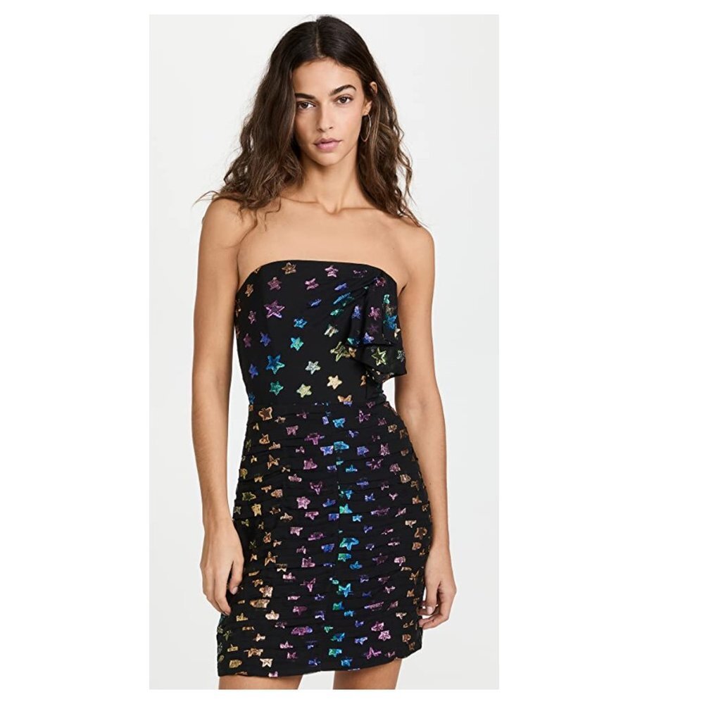 Shoshanna Nyla Metallic Star Mini Dress - Picture 9 of 9